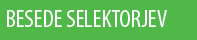 besede selektorjev